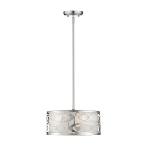 Opal - 3 Light Pendant in Nature Style - 14 Inches Wide by 7.38 Inches High - 688967
