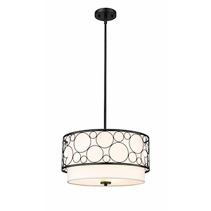Kendall - 3 Light Pendant In Modern Style-10.5 Inches Tall and 17 Inches Wide