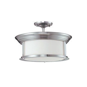 Sonna - 3 Light Semi-Flush Mount in Seaside Style - 15.5 Inches Wide by 10 Inches High - 382829