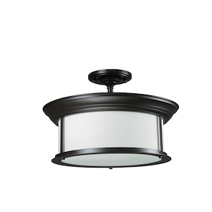 Sonna - 3 Light Semi-Flush Mount in Seaside Style - 15.5 Inches Wide by 10 Inches High - 382817