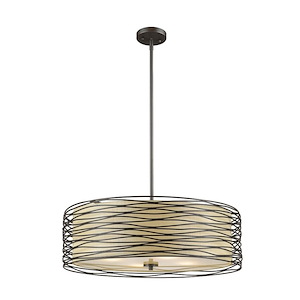 Zinnia - 4 Light Pendant in Urban Style - 24 Inches Wide by 7.75 Inches High - 495432