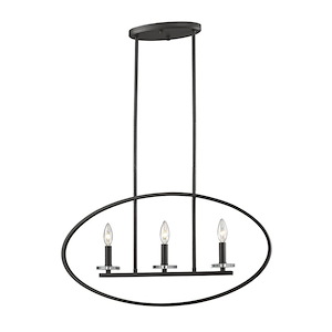 Verona - 3 Light Pendant in Urban Style - 3 Inches Wide by 14.25 Inches High