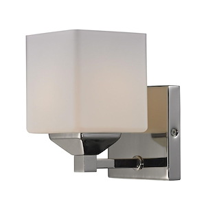 Quube - 1 Light Bath Vanity in Architectural Style - 4.25 Inches Wide by 6.75 Inches High - 341893