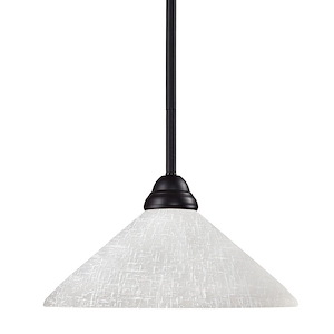 Riviera - 1 Light Pendant in Billiard Style - 14 Inches Wide by 12 Inches High