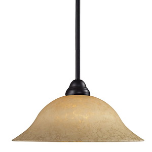 Cobra - 1 Light Pendant in Tuscan Style - 16 Inches Wide by 16 Inches High