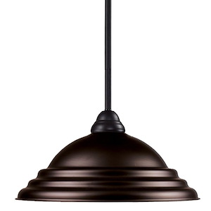 Riviera - 1 Light Pendant in Tuscan Style - 16 Inches Wide by 10 Inches High