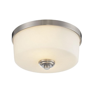 Lamina - 2 Light Flush Mount in Restoration Style - 12.13 Inches Wide by 5.75 Inches High