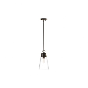 Wentworth - 1 Light Pendant In Restoration Style-15.25 Inches Tall and 7.5 Inches Wide