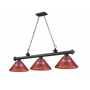 Cordon - 3 Light Billiard In Traditional and Classical Style-18.75 Inches Tall and 14 Inches Wide