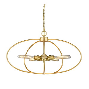 Persis - 5 Light Pendant in Metropolitan Style - 28.25 Inches Wide by 16.13 Inches High - 495409