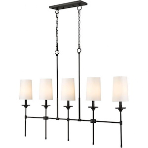 Emily - 5 Light Chandelier In Transitional Style-24 Inches Tall and 5.5 Inches Wide - 1222481