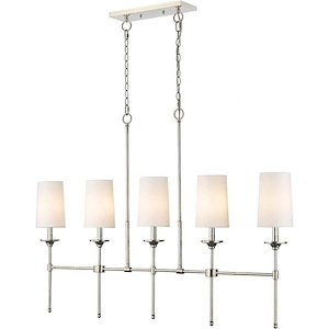 Emily - 5 Light Chandelier In Transitional Style-24 Inches Tall and 5.5 Inches Wide - 1222423