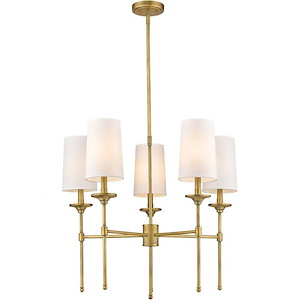 Emily - 5 Light Chandelier In Transitional Style-25.5 Inches Tall and 28 Inches Wide - 1096962