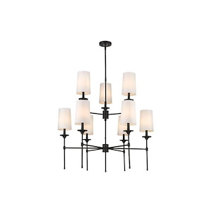 Emily - 9 Light Chandelier In Transitional Style-38.75 Inches Tall and 38 Inches Wide - 1113082