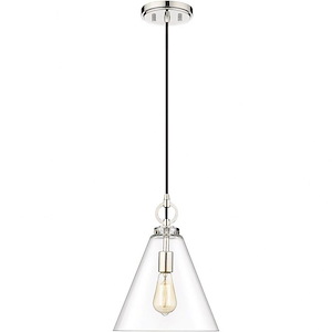Harper - 1 Light Pendant In Transitional Style-11.5 Inches Tall and 8 Inches Wide - 1222821
