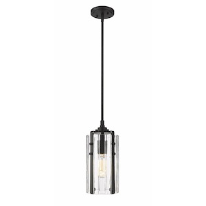 Alverton - 1 Light Mini Pendant In Industrial Style-12 Inches Tall and 5.5 Inches Wide - 1287809