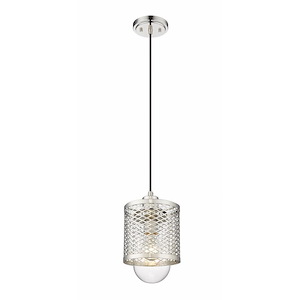 Kipton - 1 Light Mini Pendant In Industrial Style-10 Inches Tall and 6 Inches Wide - 1288645