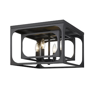 Easton - 4 Light Flush Mount-10 Inches Tall and 15 Inches Wide