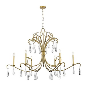 Amara - 6 Light Chandelier In Contemporary Style-34 Inches Tall and 58.75 Inches Wide