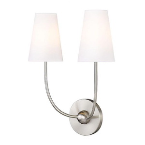 Shannon - 2 Light Wall Sconce In Traditional Style-17 Inches Tall and 12.75 Inches Wide