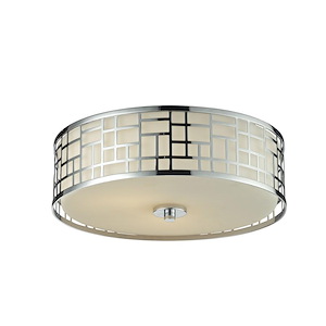 Elea - 3 Light Flush Mount in Fusion Style - 16.25 Inches Wide by 6.25 Inches High - 429367