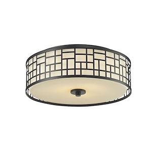 Elea - 3 Light Flush Mount in Fusion Style - 16.25 Inches Wide by 6.25 Inches High - 429352