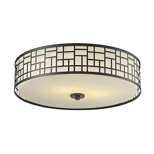 Elea - 3 Light Flush Mount in Fusion Style - 20.5 Inches Wide by 6.5 Inches High - 429351
