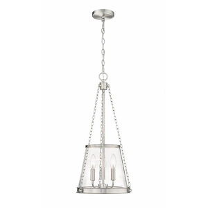 Prescott - 3 Light Pendant In Industrial Style-25 Inches Tall and 12 Inches Wide - 1287788