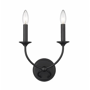 Arabella - 2 Light Wall Sconce In Industrial Style-11.5 Inches Tall and 10 Inches Wide - 1283227