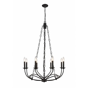 Arabella - 8 Light Chandelier In Industrial Style-40.5 Inches Tall and 28 Inches Wide - 1283229