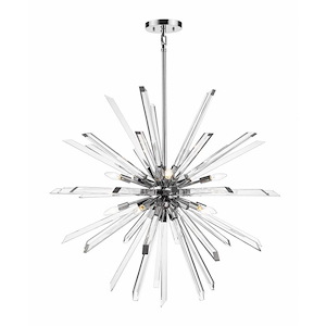 Burst - 10 Light Chandelier in Modern Style - 41.5 Inches Wide by 39 Inches High - 856920