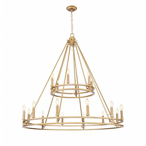 Dennison  - 18 Light Chandelier-39.5 Inch Tall and 47.5 Inch Wide - 1374846