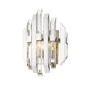 Bova - 2 Light Wall Sconce in Coastal Style - 11.5 Inches Wide by 17 Inches High