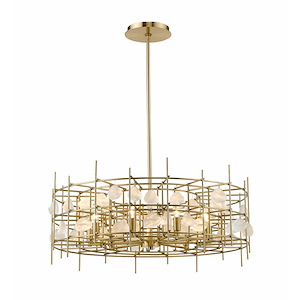 Garroway - 9 Light Chandelier in Fusion Style - 32 Inches Wide by 14 Inches High - 937873