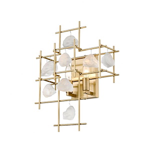 Garroway - 2 Light Wall Sconce in Fusion Style - 13.5 Inches Wide by 17.25 Inches High