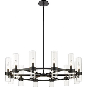 Datus - 12 Light Chandelier In Restoration Style-13 Inches Tall and 43.5 Inches Wide