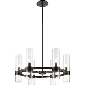 Datus - 6 Light Chandelier In Restoration Style-13 Inches Tall and 26 Inches Wide
