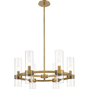 Datus - 6 Light Chandelier In Restoration Style-13 Inches Tall and 26 Inches Wide - 1113076