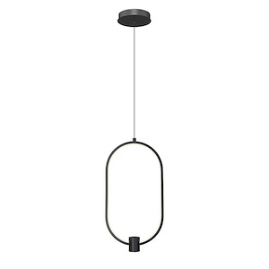 Saros - 24W 1 LED Pendant-20.25 Inch Tall and 10.25 Inch Wide - 1397052