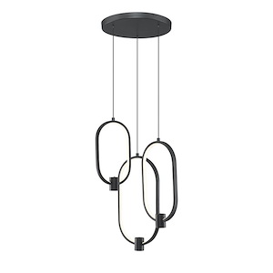 Saros - 63W 1 LED Chandelier-20.25 Inch Tall and 16.25 Inch Wide - 1397053