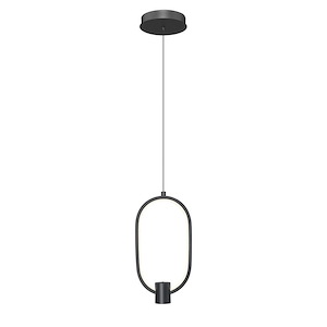 Saros - 16W 1 LED Pendant-14.25 Inch Tall and 7.25 Inch Wide - 1397057