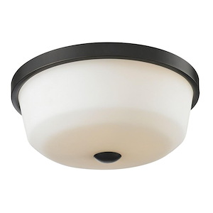 Montego - 3 Light Flush Mount in Fusion Style - 17.75 Inches Wide by 6.38 Inches High