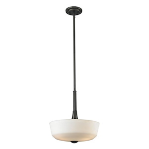 Montego - 3 Light Pendant in Art Moderne Style - 14.63 Inches Wide by 63.5 Inches High