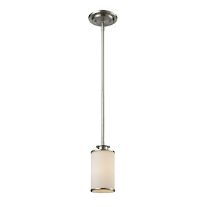 Savannah - 1 Light Mini Pendant in Art Moderne Style - 4.5 Inches Wide by 8 Inches High