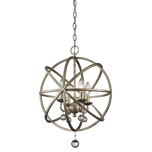 Acadia - 4 Light Pendant in Metropolitan Style - 16 Inches Wide by 21 Inches High