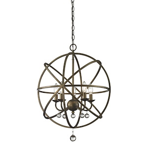 Acadia - 5 Light Pendant in Metropolitan Style - 20 Inches Wide by 25 Inches High - 449299