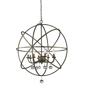 Acadia - 8 Light Pendant in Whimsical Style - 30 Inches Wide by 35.5 Inches High - 449297