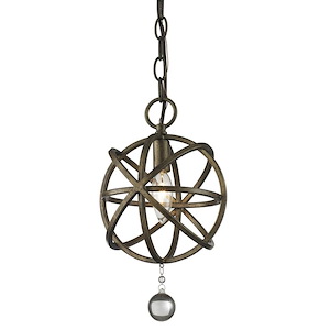 Acadia - 1 Light Mini Pendant in Whimsical Style - 8 Inches Wide by 13.13 Inches High - 449295