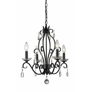 Princess - 4 Light Mini Chandelier in Metropolitan Style - 17.13 Inches Wide by 20.63 Inches High