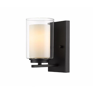 Willow - 1 Light Wall Sconce in Metropolitan Style - 4.5 Inches Wide by 8 Inches High - 1222487